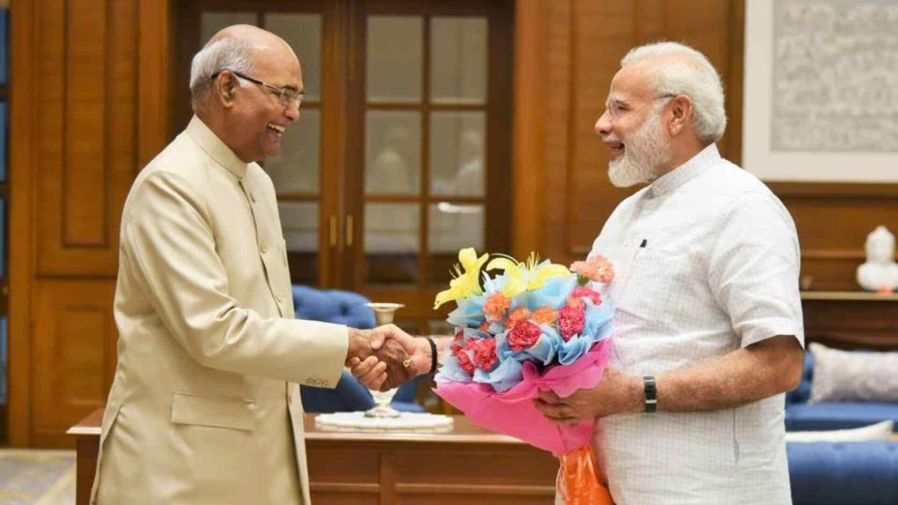 PM Modi meets former President Ram Nath Kovind before staking claim to form government
